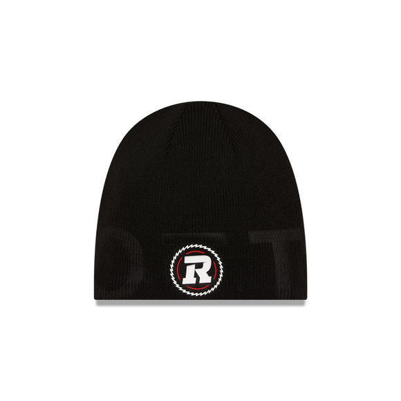Ottawa Redblacks CFL Football New Era Sideline UnCuffed Knit Beanie Hat - Black