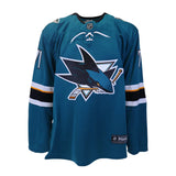 Men's San Jose Sharks Macklin Celebrini Fanatics Teal Home Breakaway Jersey