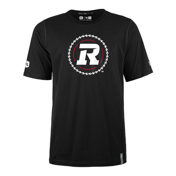 Ottawa Redblacks CFL Football New Era Reign Logo Sideline T Shirt  - Black