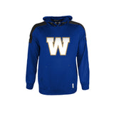 Men's New Era Blue Winnipeg Blue Bombers Sideline Shuffle Pullover Hoodie