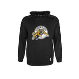 Men's New Era Black Hamilton Tiger-Cats Sideline Shuffle Pullover Hoodie