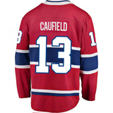 Men's Montreal Canadiens Cole Caufield Fanatics Branded Red Home Breakaway - Replica Jersey