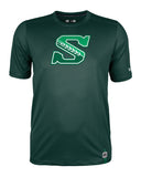 2025 Saskatchewan Roughriders CFL Football New Era Equipment Sideline T Shirt  - Green