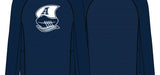 2026 Toronto Argonauts CFL Football New Era Rutted Sideline Long Sleeves T Shirt  - Navy Blue