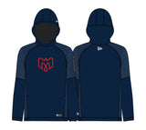 Men's Montreal Alouettes New Era 2026 Sideline Metam Raglan Hoodie - Navy Blue