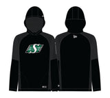 Men's Saskatchewan Roughriders New Era 2026 Sideline Metam Raglan Hoodie -Black
