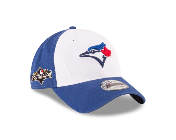 Men's Toronto Blue Jays New Era Alt 3 2025 MLB Postseason Side Patch 9Twenty Adjustable Hat - White Panel