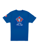 Men's Toronto Blue Jays MLB Baseball 2026 Canada Day Retro Logo New Era T Shirt - Royal Blue