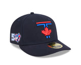 Men's Toronto Blue Jays New Era 50th Anniversary Logo Navy City Connect Low Profile 59FIFTY Fitted Hat