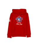 Kid's Toronto Blue Jays MLB Baseball 2026 Canada Day Retro Logo New Era Sweatshirt - Red