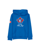 Kid's Toronto Blue Jays MLB Baseball 2026 Canada Day Retro Logo New Era Sweatshirt - Royal Blue