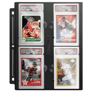 Ultra Pro Black Graded Slab Page for PSA Graded Slabs - 3 Hole Punched