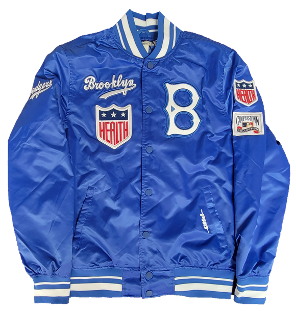 Men's Pro Standard Royal Blue Brooklyn Dodgers Classic Satin Full-Snap Jacket