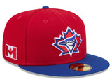 Men's New Era Red/Royal Toronto Blue Jays 2026 Canada Day 59FIFTY Fitted Hat
