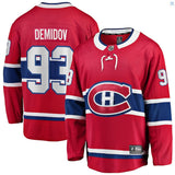 Men's Montreal Canadiens Ivan Demidov Fanatics Branded Red Home Breakaway - Player Jersey
