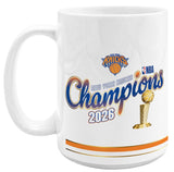 New York Knicks 2026 NBA Finals Champions Stats 15oz. Ceramic Coffee Mug