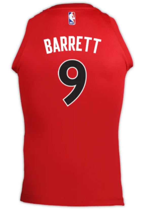 Men's RJ Barrett Red Toronto Raptors Icon Swingman NBA Basketball Replica Jersey