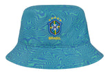 Men's Team Brazil Soccer Nike Reversible Apex Bucket Hat - Blue & Yellow