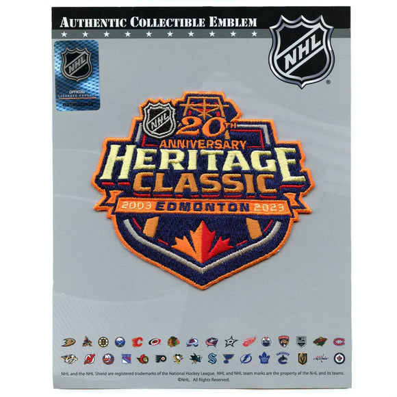 Edmonton Oilers vs Calgary Flames 2023 Heritage Classic National Emblem Hockey Jersey Patch