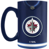 The Sports Vault Winnipeg Jets NHL Hockey 20oz Sculpted Jersey Mug