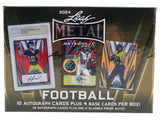 2024 Leaf Metal Football Hobby Jumbo Box 1 Pack Per Box 14 Cards per Box