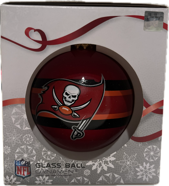 Tampa Bay Buccaneers Shatter Proof Single Ball Christmas Ornament NFL Football