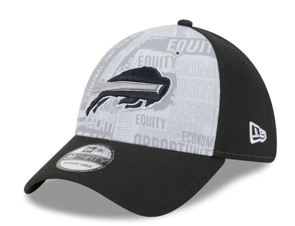 Men's New Era Gray/Black NFL Buffalo Bills 2023 Inspire Change 39THIRTY Flex Hat