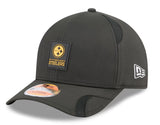 Men's Pittsburgh Steelers New Era 2025 Sideline 9SEVENTY Adjustable Trucker Hat - Black