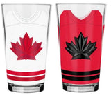 Team Hockey Canada IIHF Inglasco 2026 Winter Olympics 16oz Mixing Glass Collection Pack