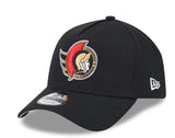 Men's Ottawa Senators NHL New Era Black 9Forty A-Frame Snapback Hat