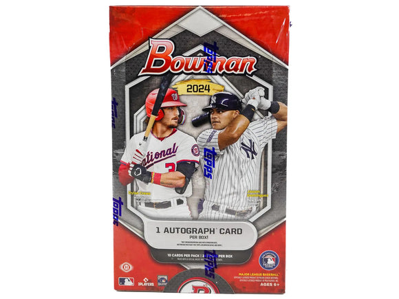 2024 Bowman Baseball Hobby Box 24 Packs Per Box, 10 Cards Per Pack