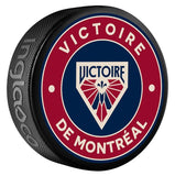 PWHL Women's Hockey League Official Montreal Victoire Souvenir Puck- By Inglasco