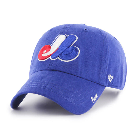 Montreal Expos Women's Miata Clean Up Team Colour Hat Cap - Size One Size/Adjustable