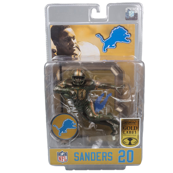 Barry Sanders Detroit Lions McFarlane’s SportsPicks NFL Legacy Series Bronze Gold Label Figure