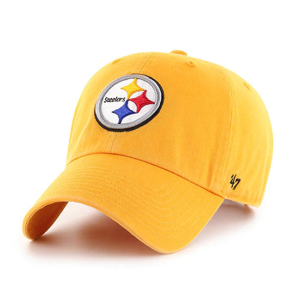 Men's Pittsburgh Steelers '47 Clean Up Yellow Hat Cap NFL Football Adjustable Strap
