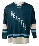 Seattle Adult Bauer Replica Home Green PWHL Hockey Jersey - Blank
