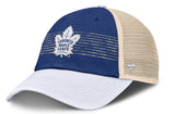Men's Toronto Maple Leafs Fanatics Blue/Cream Heritage Breakaway Trucker Adjustable Hat
