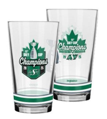 The Sports Vault Saskatchewan Roughriders 2025 112th Grey Cup Champions 16oz. Mixing Glass - 1 Glass