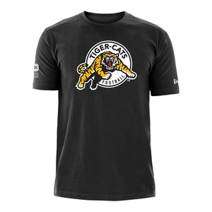 Hamilton Tiger-Cats CFL Football New Era Reign Logo Sideline T Shirt  - Black