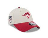 Men's Toronto Blue Jays New Era Beige 2024 4th of July 9Forty Stretch Snap Hat