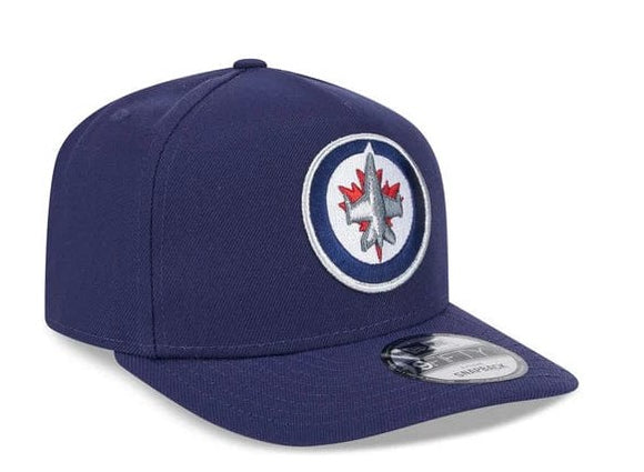Men’s Winnipeg Jets New Era 9FIFTY A-Frame Snapback Adjustable Hat – Navy Blue