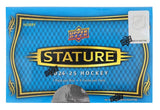2024/25 Upper Deck Stature Hockey Hobby Box 1 Pack Per Box, 5 Cards Per Pack