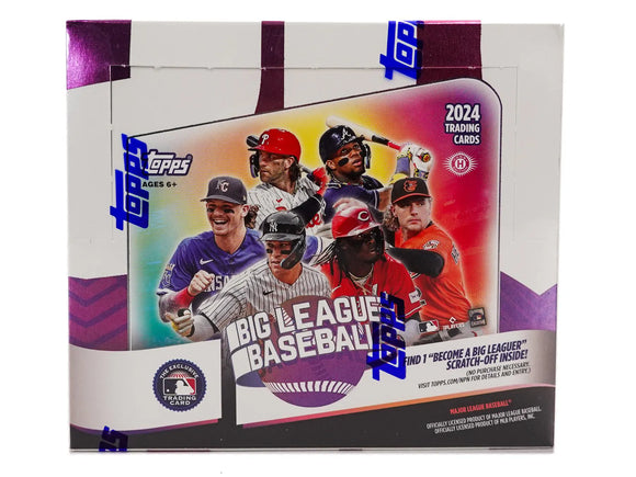 2024 Topps Big League Baseball Hobby Box 18 Packs per Box, 8 Cards per Pack