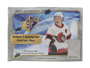 2022/23 Upper Deck SPx Hockey Hobby Box 5 Cards per Box