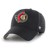 Ottawa Senators '47 NHL MVP Structured Adjustable Strap One Size Fits Most Black Hat Cap