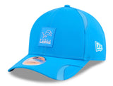 Men's Detroit Lions New Era 2025 Sideline 9SEVENTY Adjustable Trucker Hat - Powder Blue