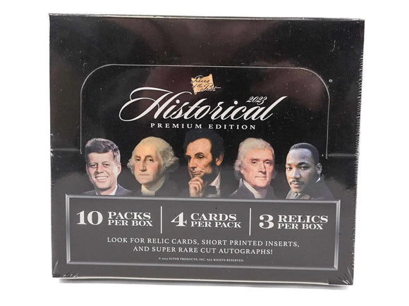 Keepsake 2023 Pieces of the Past Historical Premium Edition Hobby Box 10 Packs per Box, 4 Cards per Pack