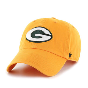 Men's Green Bay Packers '47 Clean Up Yellow Hat Cap NFL Football Adjustable Strap