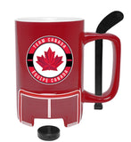 Team Hockey Canada 15oz. Practice Shot Mug - Comes with a Small Puck & Hockey Stick