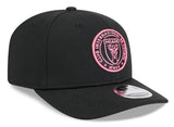 Men's Inter Miami New Era Black/Pink 2025 Jersey Hook 9SEVENTY Stretch-Snap Hat